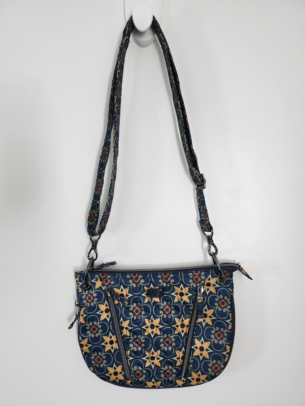 LUG Swivel Teal Expandable Convertible RFID Shoulder/Crossbody Bag